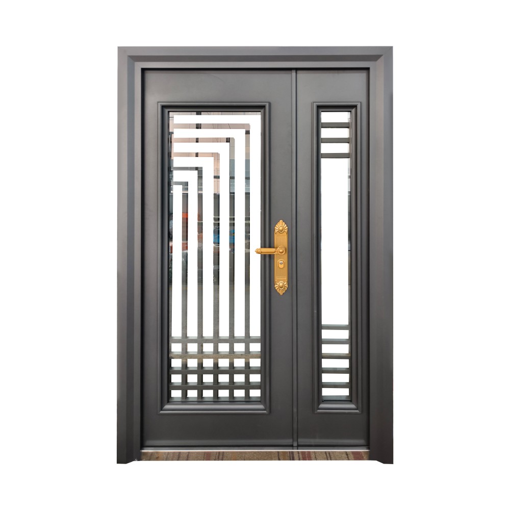 Entrance Glass Steel Door